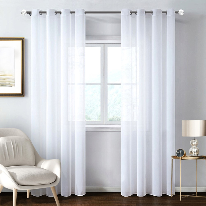 FIRANA BATYST BIEL 140 X 250 NA PRZELOTKACH main product photo