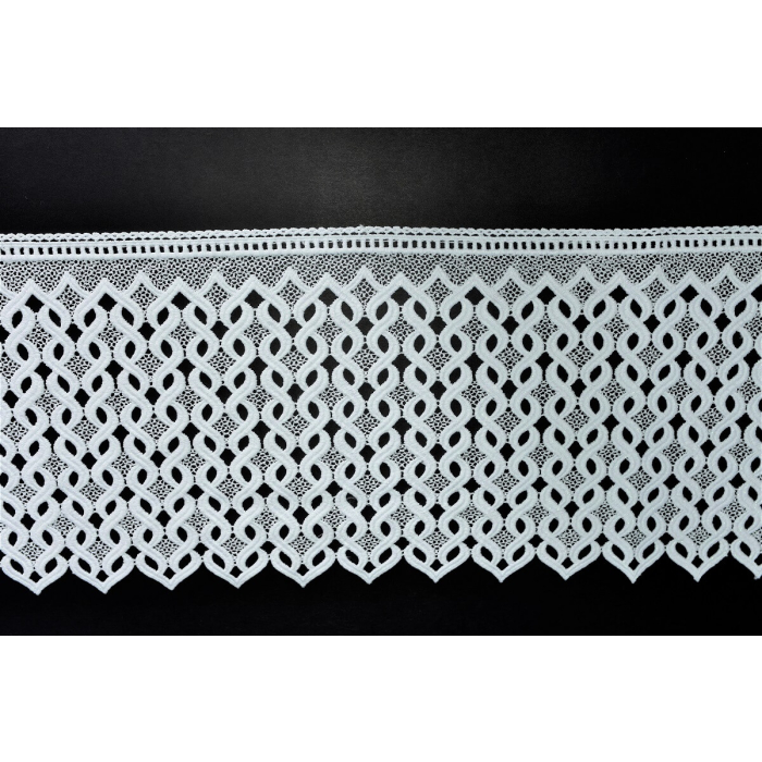GIPIURA - DOSZYWKA 30 CM BIEL Z NITKĄ LUREX