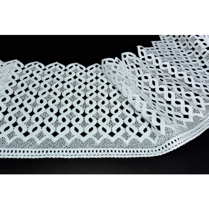 GIPIURA - DOSZYWKA 30 CM BIEL Z NITKĄ LUREX main product photo