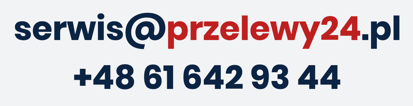 Dane kontaktowe Przelewy24 Dane kontaktowe Przelewy24